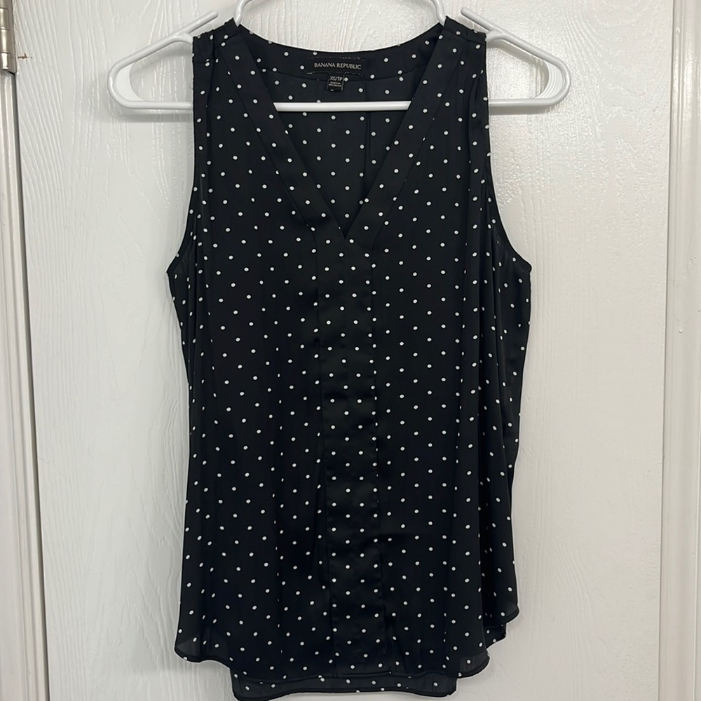 Banana Republic polka dot blouse